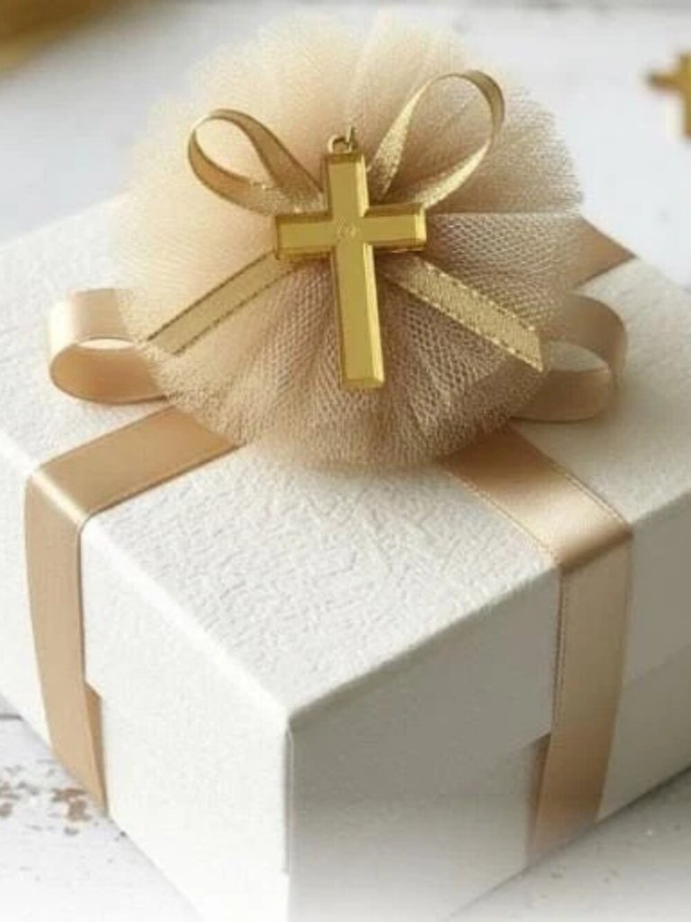 Christening Communion Party Favor Cross Emblems Religious Embellishments